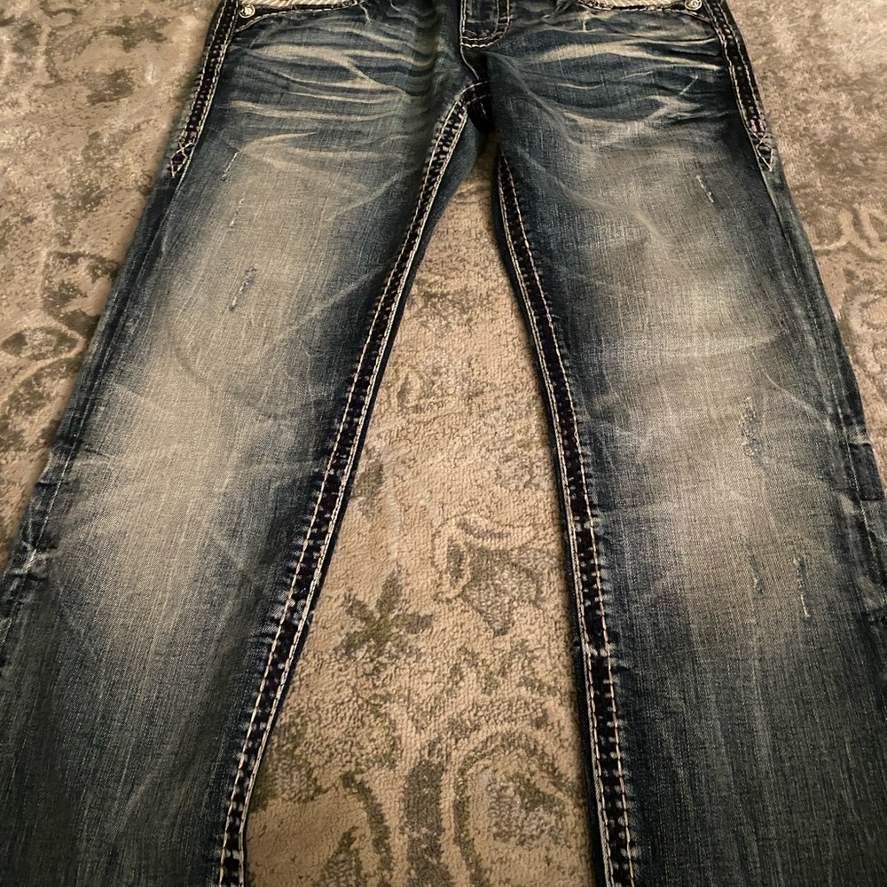 Men’s Rock Revival Slim Straight jeans size 29/34